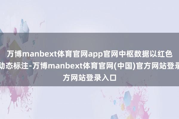 万博manbext体育官网app官网中枢数据以红色光带动态标注-万博manbext体育官网(中国)官方网站登录入口