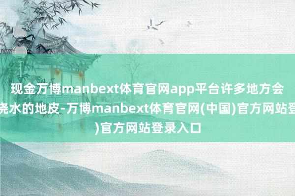 现金万博manbext体育官网app平台许多地方会像久不浇水的地皮-万博manbext体育官网(中国)官方网站登录入口
